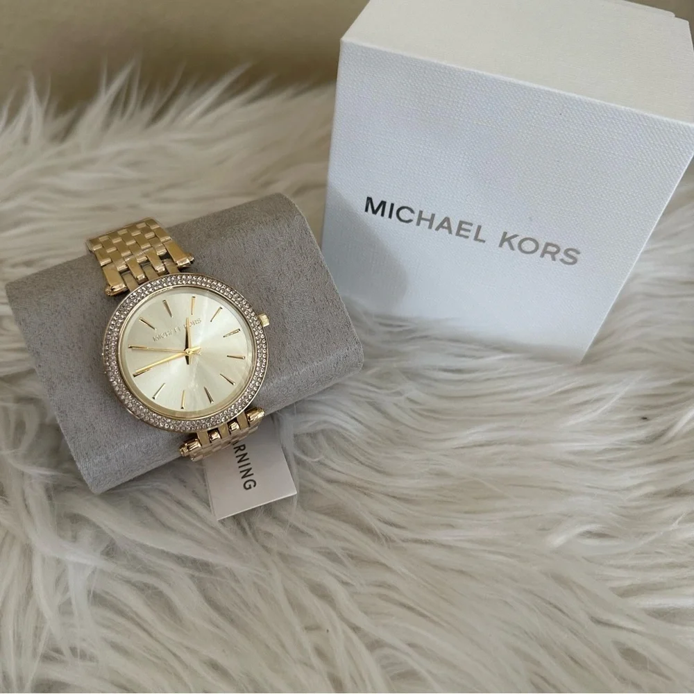 Michael Kors Gold-Tone Women's Watch with Crystal Accents